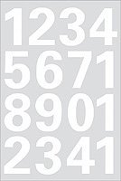 Herma HERMA Zahlen 25 mm 0-9 wetterfest Folie weiß 2 Bl.