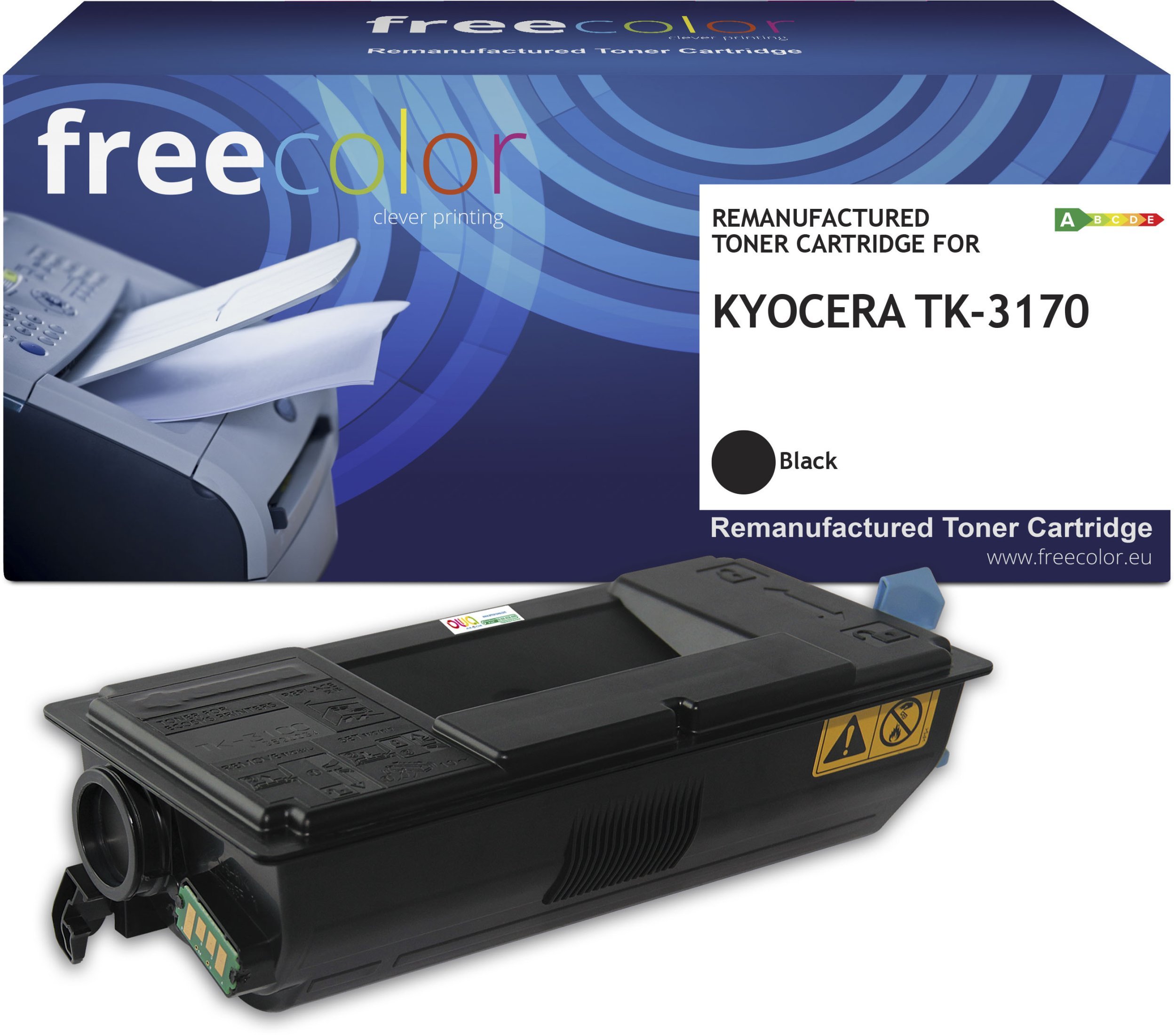 Freecolor Toner Kyocera TK-3170 (1T02T80NL0) black 15500 S. remanufactured