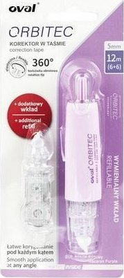 Korektor Oval Orbitec w taśmie 5mmx6m + wkład