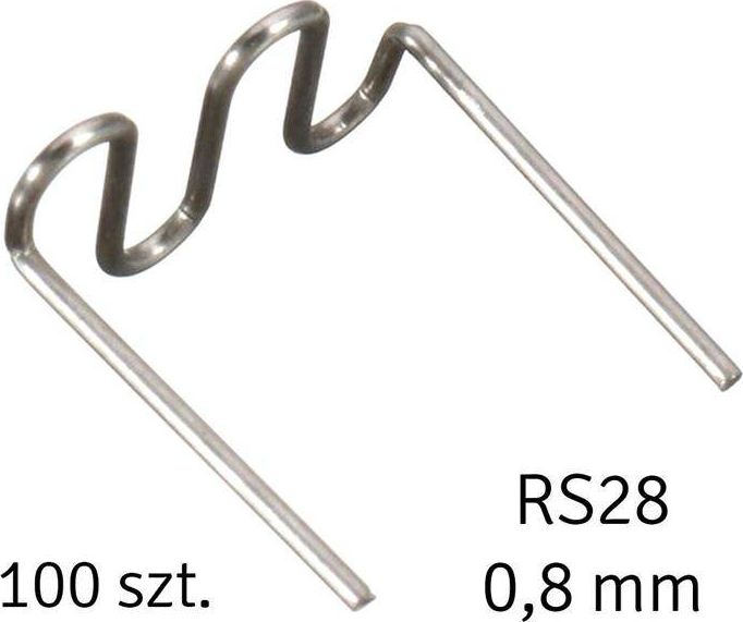 Aptel Zszywki do zgrzewarek i spawarek plastiku rs28 0,8 mm, 100 szt, srebrne (AG713A)