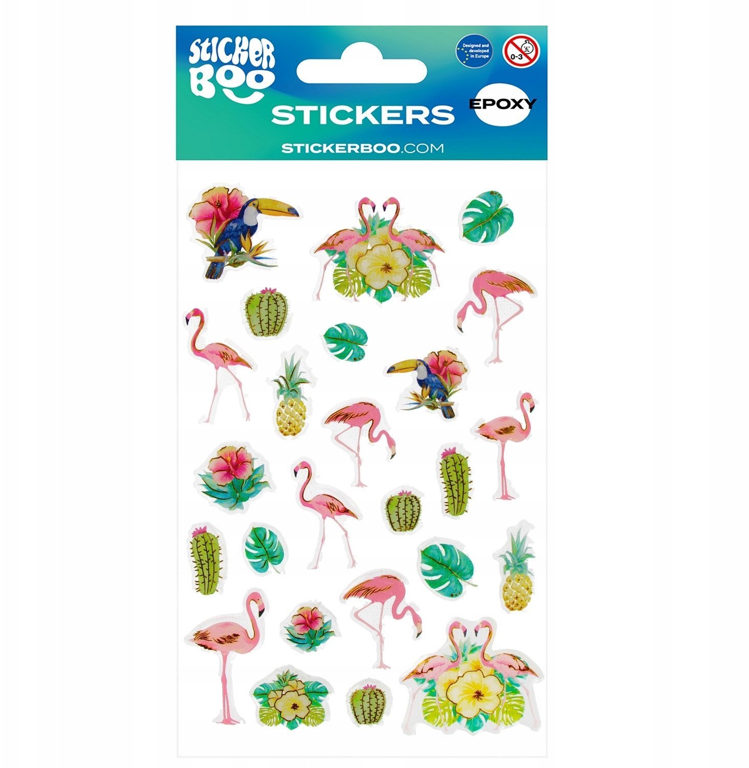 NAKLEJ FLAMINGI EPOXY 100X200 S-BOO PBH 50/600