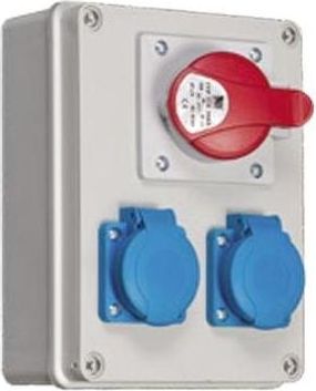 Pawbol Rozdzielnica stacjonarna R-BOX 190 1x16A/5P 2x250V IP44 (B.1602)