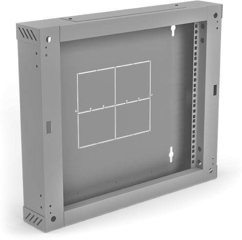 Szafa Alantec Sekcja tylna 100 mm (zawiasowa / uchylna) do szaf dwusekcyjnych SW-15U-600-450-01-S, kolor szary (SA-SSW-15U-01-S)