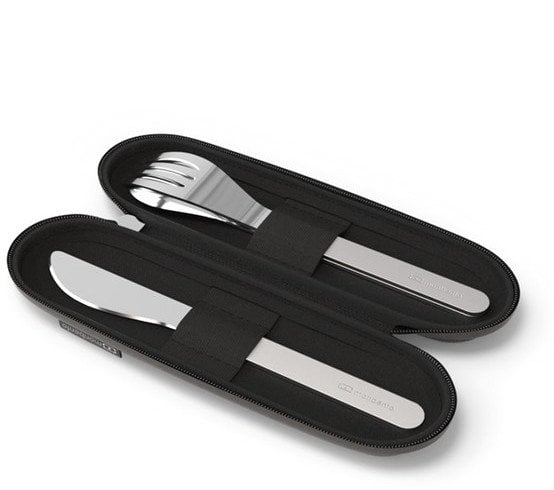 MB-Zestaw sztućców podróżnych Slim Nest Black
