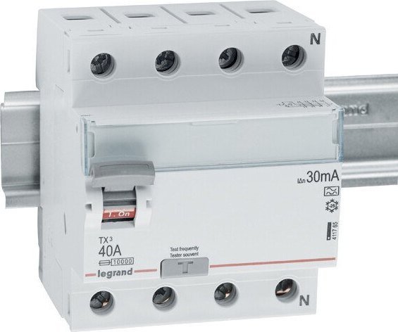 Legrand Wyłącznik różnicowoprądowy P304 4P 40A 30MA TYP A TX3