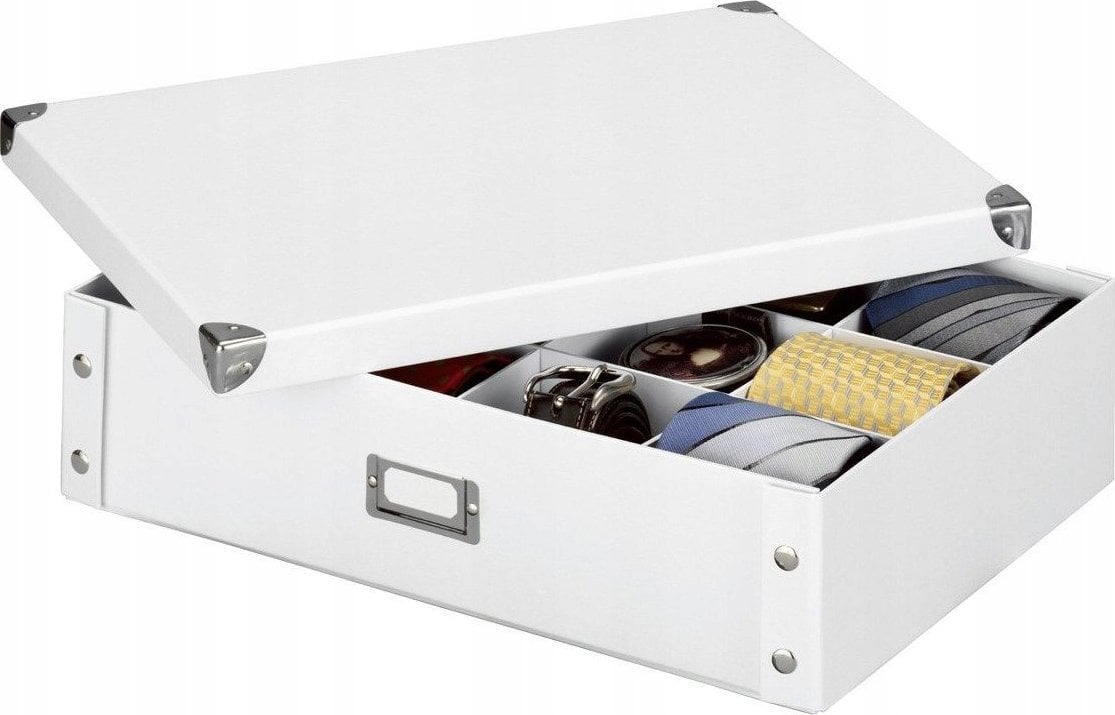 Zeller Pudełko na krawaty i paski - organizer, kolor biały, ZELLER