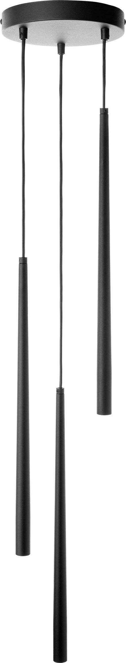 Lampa wisząca Orno TABUNG 3P, lampa wisząca, G9 max.6W, czarna