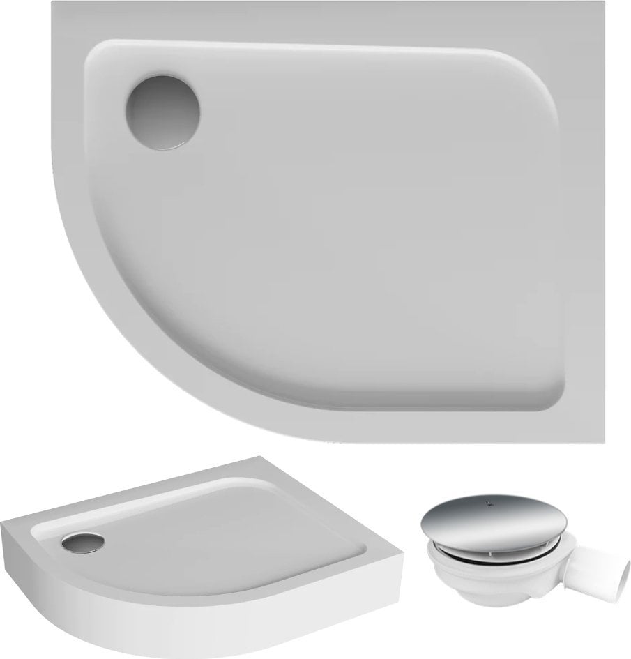 Brodzik as. kompaktowy 100x80x3,5x14 Prawy ORIS