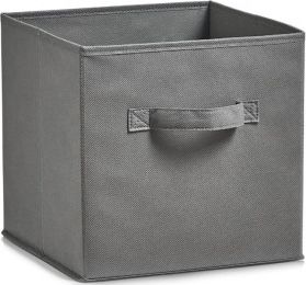 Zeller Zeller, Składane pudełko, 26x26x26cm, kol. szary