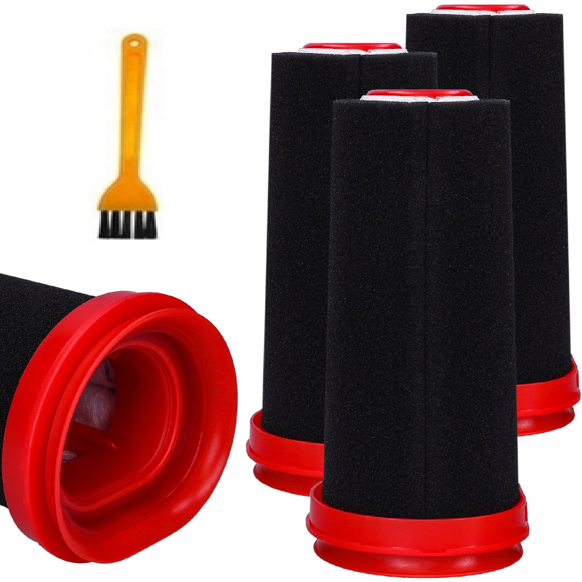 2x Filtr zmywalny Filtry do odkurzacza Bosch Seria Serie 4 Flexxo + Pędzel