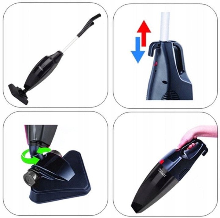 ODKURZACZ PIONOWY ZILAN CYKLONOWY BEZWORKOWY 800W