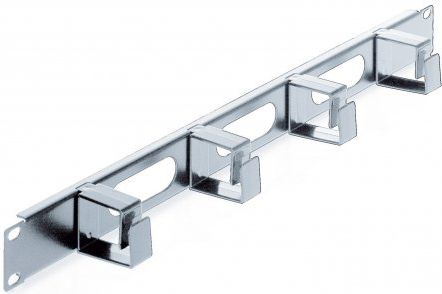 Intellinet Network Solutions Organizator kabli do szafy Rack 19" 1U, Szary (711043)