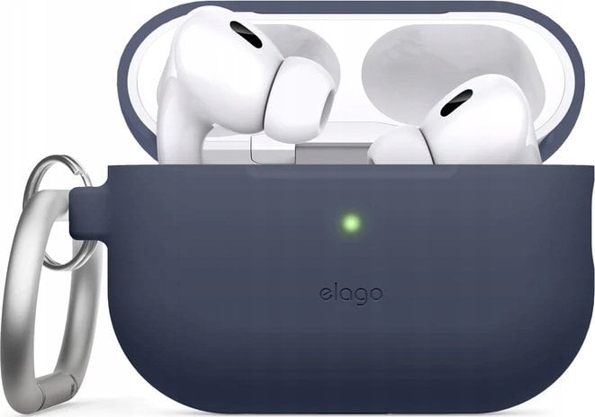 Elago Elago AirPods Pro 2 Hang Silicone Case - etui z karabińczykiem do AirPods Pro 2 granatowe