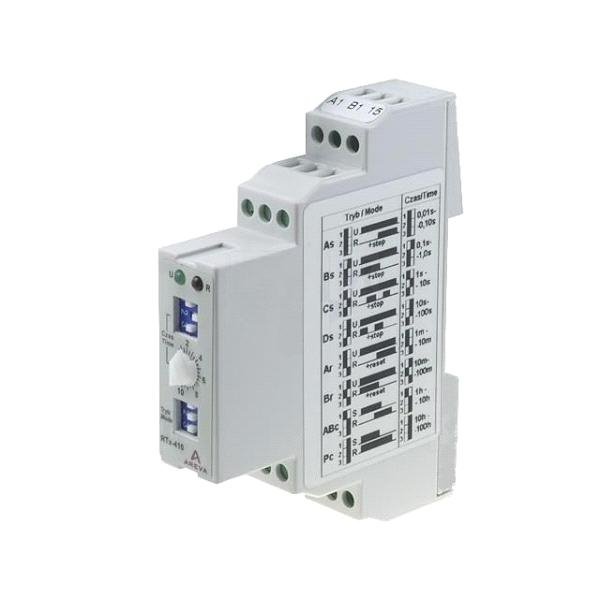 Relpol Przekaźnik czasowy 1P 5A 0,01sek-100h 24-240V AC/DC wielofunkcyjny RTx-410 - 2610391