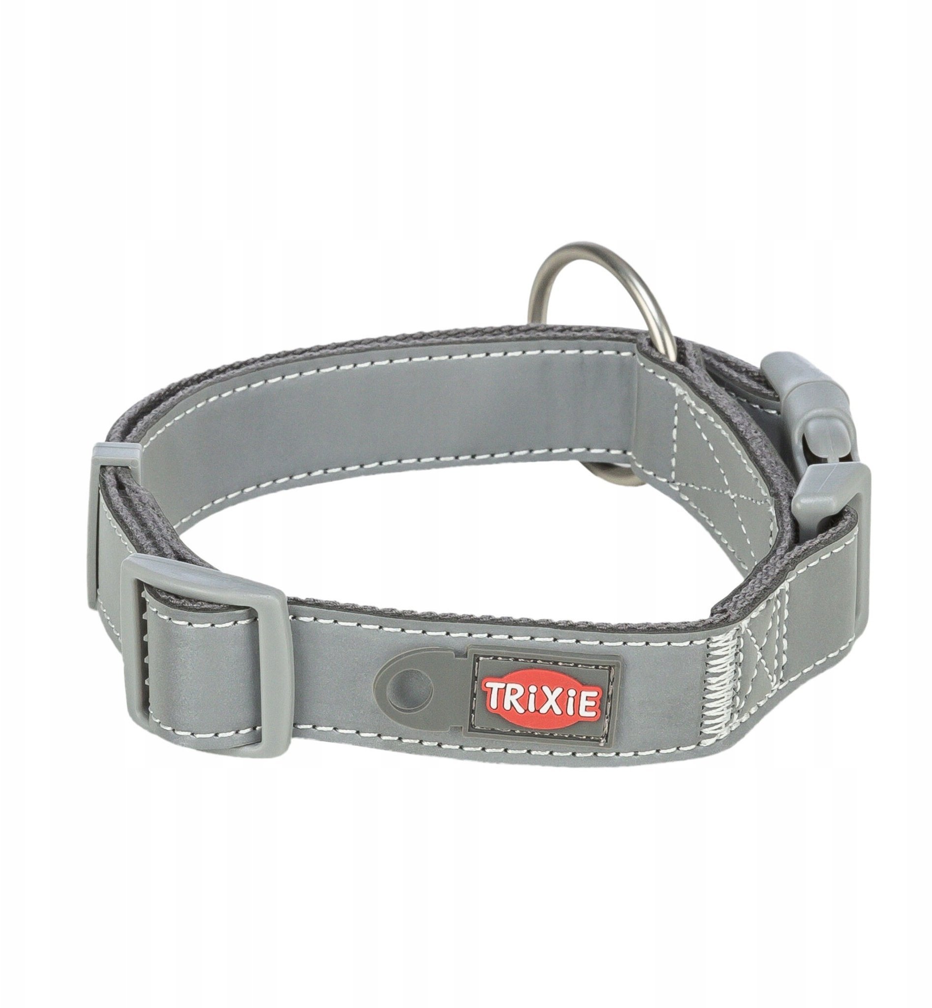 Premium Reflect, obroża, dla psa, grafitowa, M–L: 36–55 cm/25 mm, odblaskowa