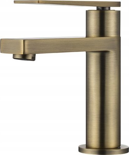 Bateria umywalkowa AWT Bateria umywalkowa niska szczotkowane złoto Leeo