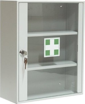 Leomar Metalowa apteczka wisząca na klucz AP2/S. Szafka medyczna metalowa.