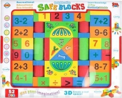 Klocki piankowe 52szt