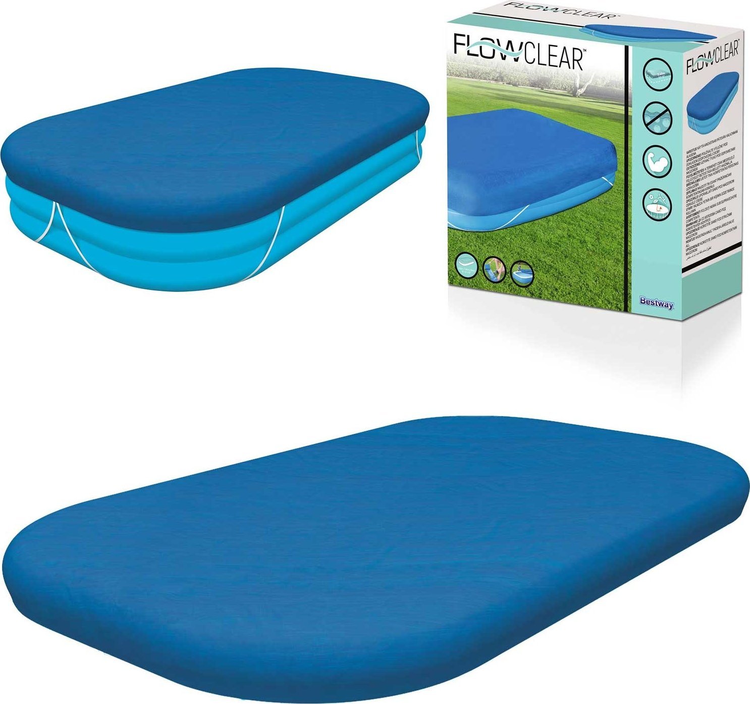 Bestway Pokrywa do basenów 305 x 183 cm (58108)