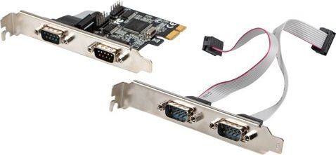 Kontroler Lanberg PCIe x1- 4x COM 9Pin-(PCE-DB9-004)