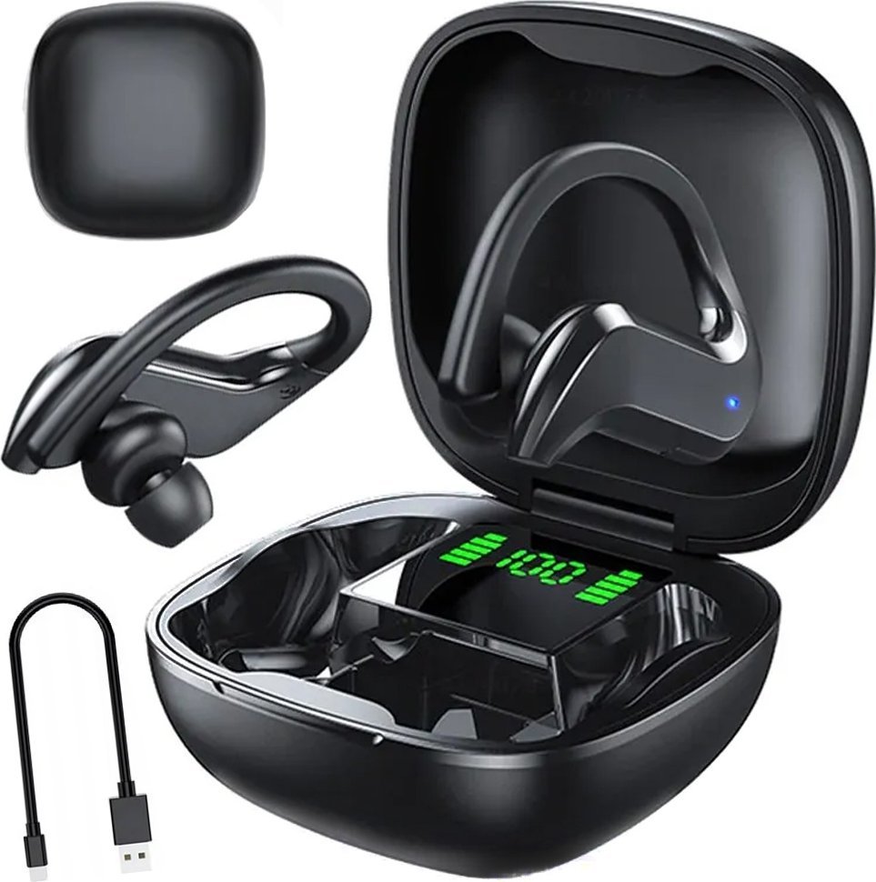 Słuchawki Verk Słuchawki bezprzewodowe bluetooth sportowe do ćwiczenia biegania na ucho