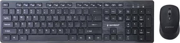 Klawiatura + mysz Gembird KEYBOARD +MOUSE WRL RUS/DESKTOP KBS-WCH-04-RU GEMBIRD