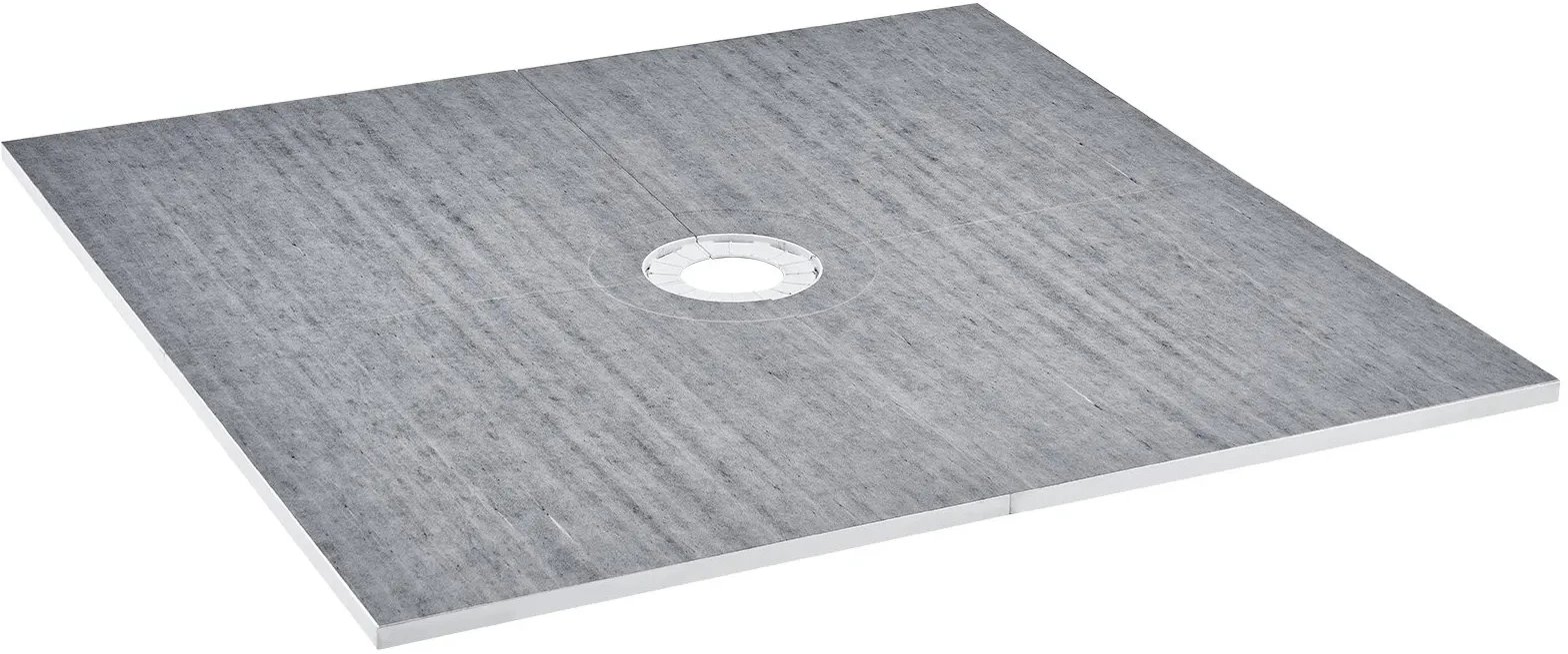 Brodzik prysznicowy 1828x1828 mm odpływ środkowy zestaw lekkie panele EPS