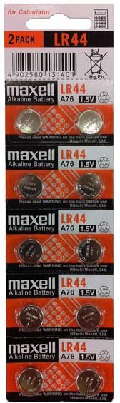 Maxell Bateria LR44 10 szt.