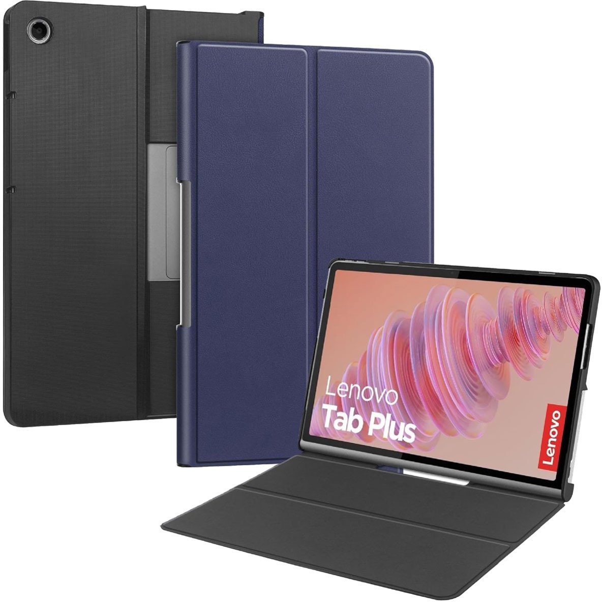 Etui z klapką Supero Smartcase do Lenovo Tab Plus 2024 11.5 TB351FU, granatowe