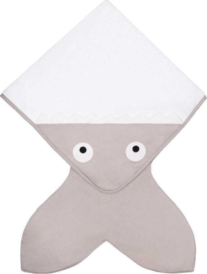 Baby Bites Baby bites ręcznik z kapturkiem 75 x 75 cm stone