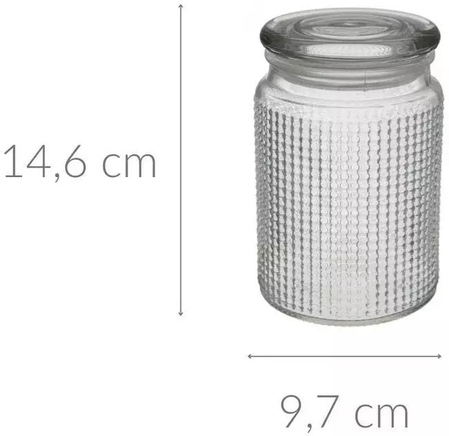 5five Pojemnik szklany z pokrywką DOLCE, 720 ml