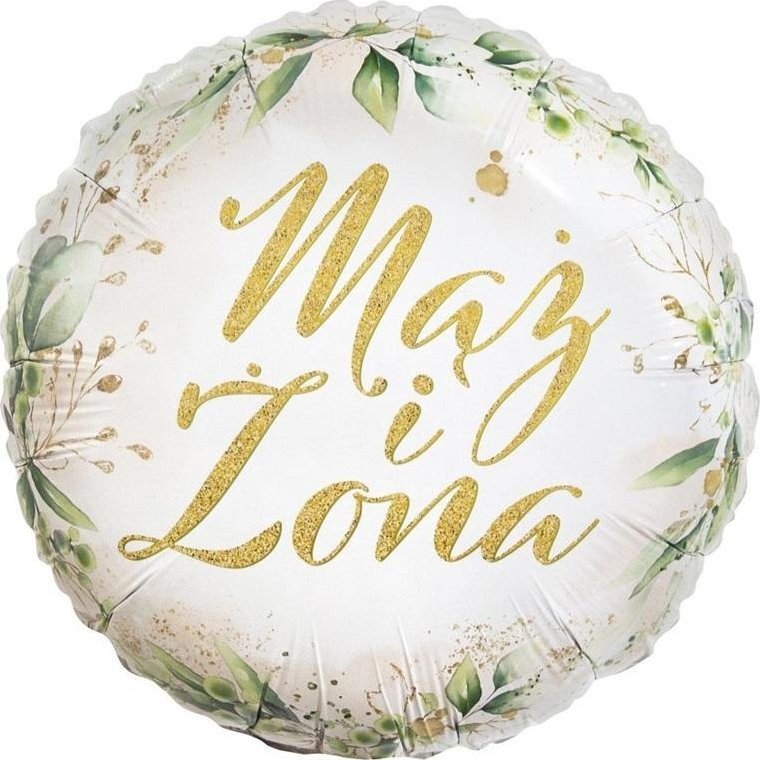 Balon foliowy Mąż i Żona 45cm