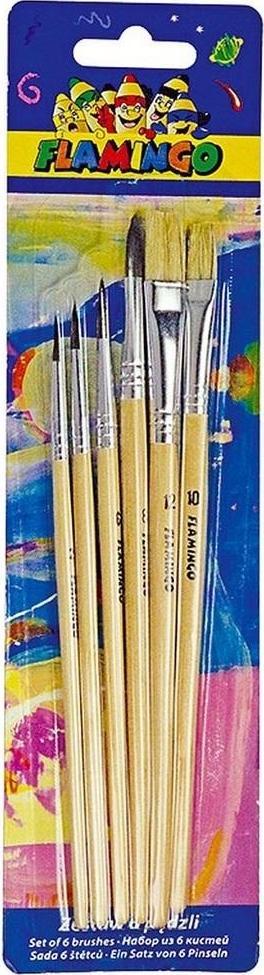 Titanum Pędzle drewniane 6szt