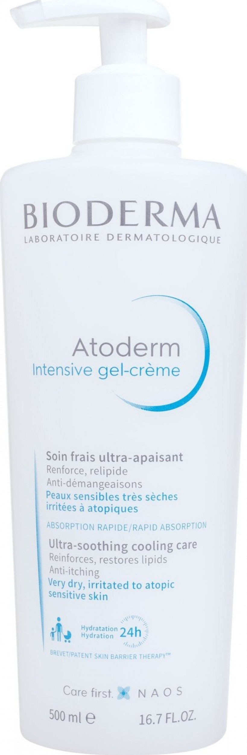 Bioderma Bioderma, Atoderm Intensive, Żel-Krem, 500 ml - Długi termin ważności!