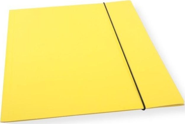 Teczka A4 z gumką lakier żółta 300gsm (10szt)