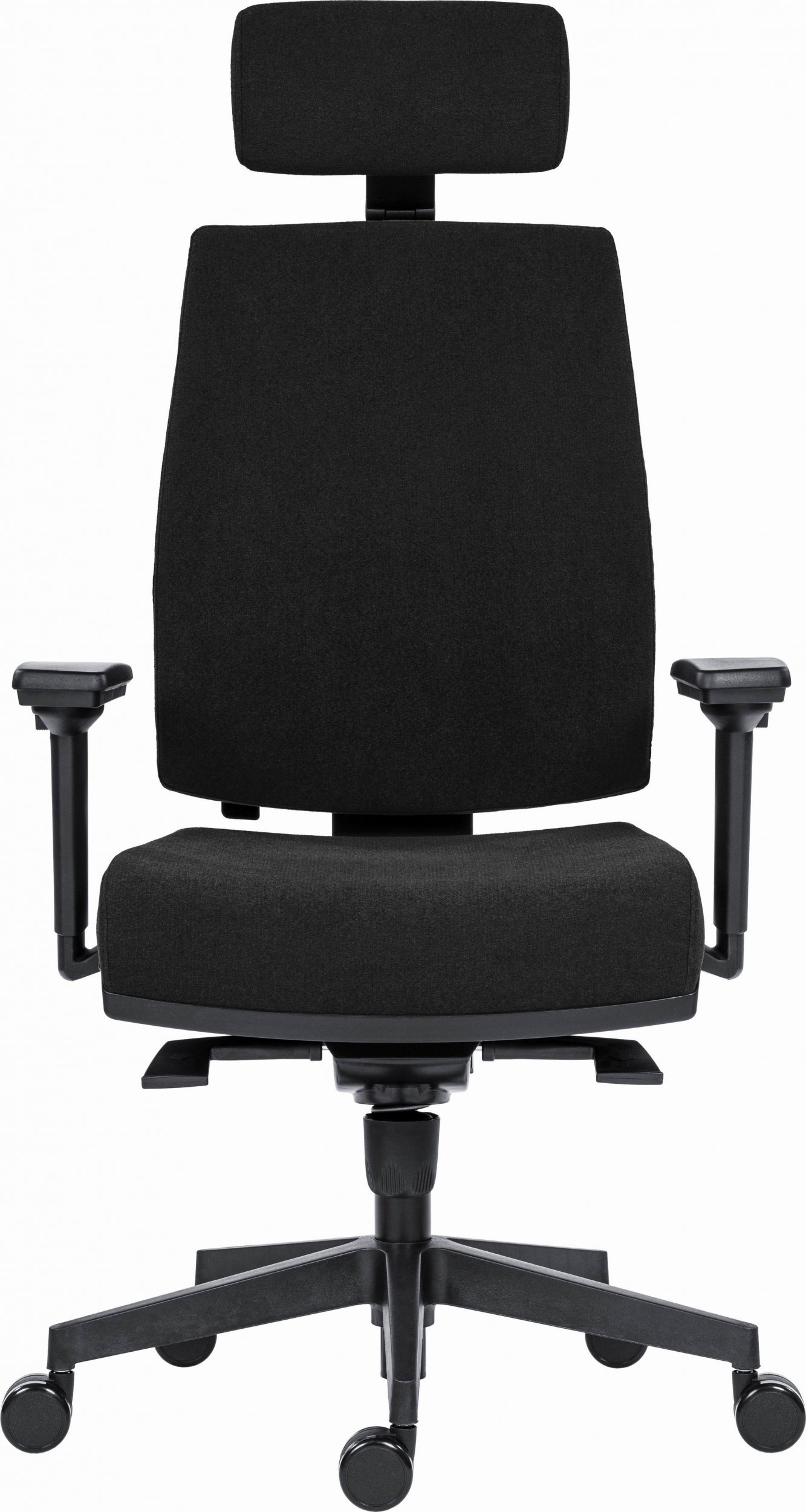 Krzesło biurowe Powerton Powerton Ergonomiczny fotel biurowy Jana, Czarny