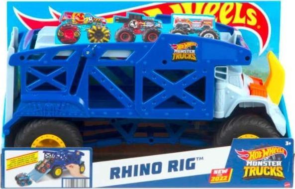 Hot Wheels Pojazd Rhino Rig Transporter Nosorożec HFB13
