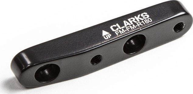 Clarks Adapter montażowy hamulca tarczowego CLARKS 180mm, Flat Mount to Flat Mount, Tylny