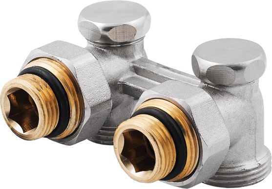 Perfexim Zawór grzejnikowy podwójny grzybkowy odcinający kątowy 1/2" GW (20-035-0000-000)