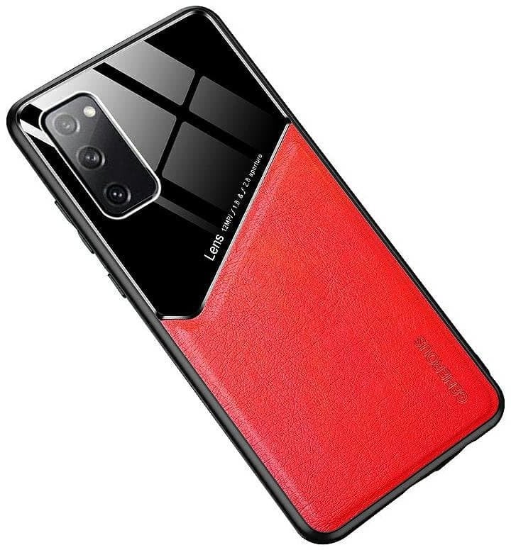Mocco Lens Leather Back Case for Apple iPhone 11 Pro Max Red
