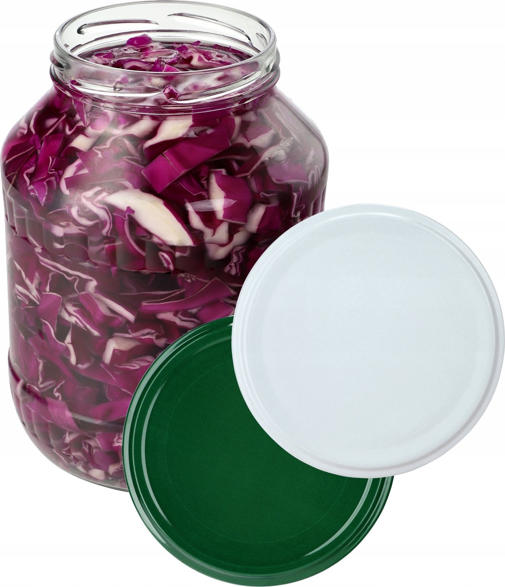 Kadax Słoik Słój 1,7L Na Ogórki Nalewki + Zakrętka fi89