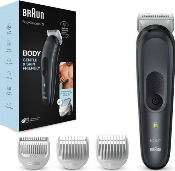 Braun Elektryczna maszynka do golenia Braun Bodygroomer 3 BG3350 (Odnowione A)