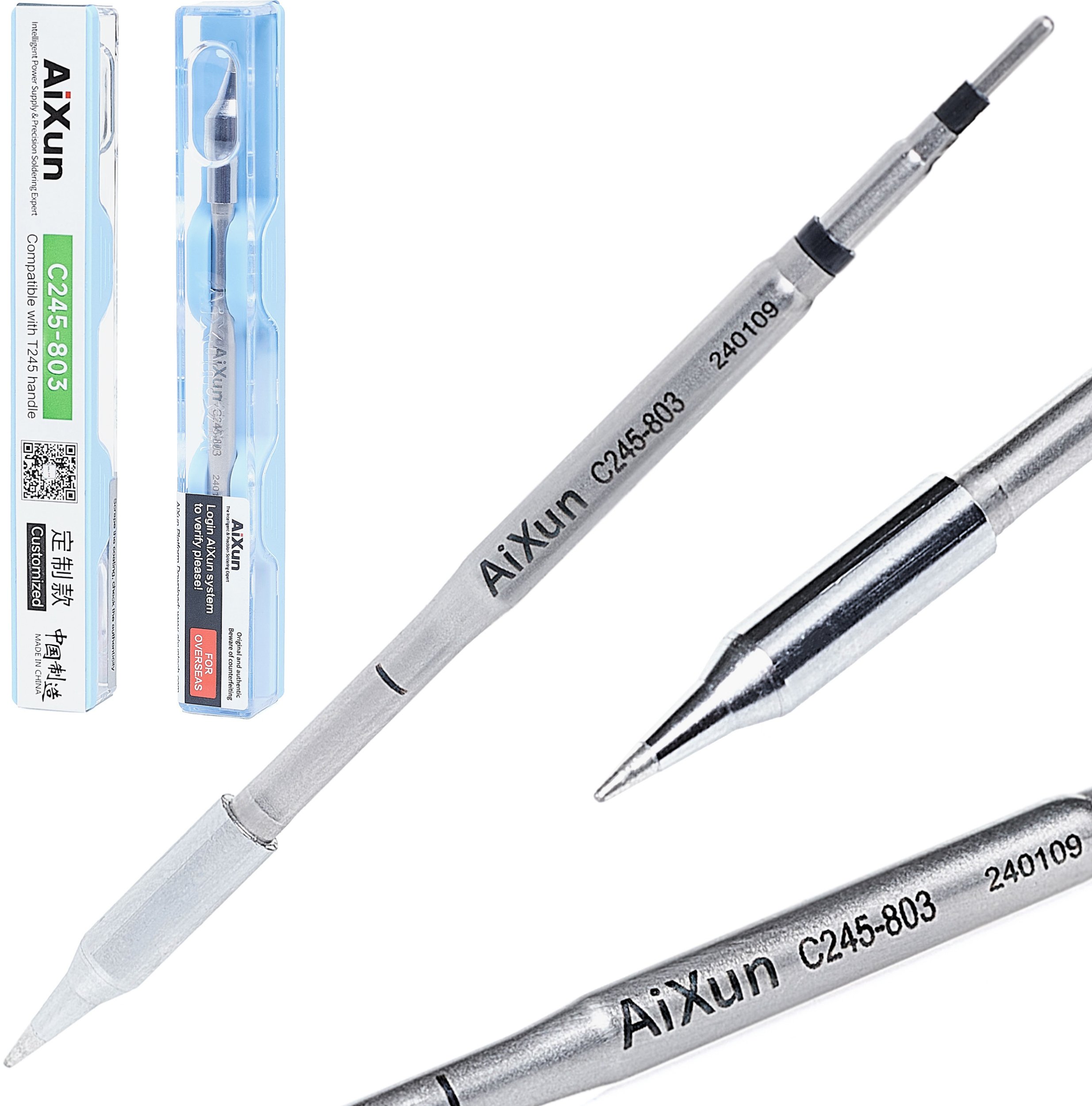 Grot z Grzałką Aixun 245 C245 1mm Cienki Ostry do Lutownicy JBC Yihua OSS