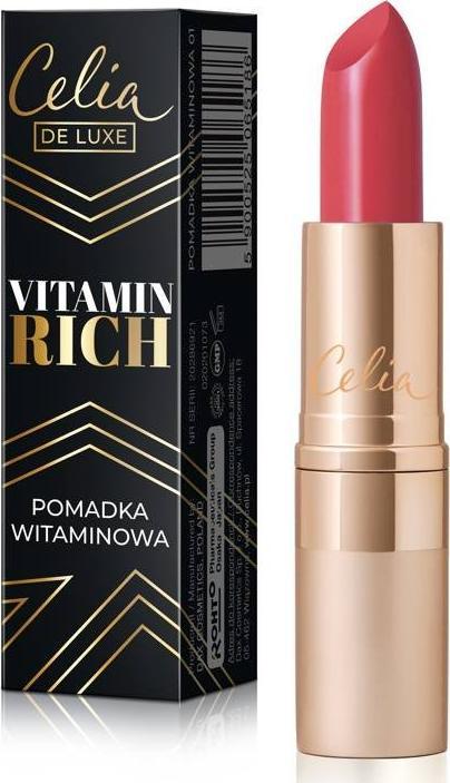 Celia Celia De Luxe Pomadka do ust nawilżająca Vitamin Rich nr 05 3.5g