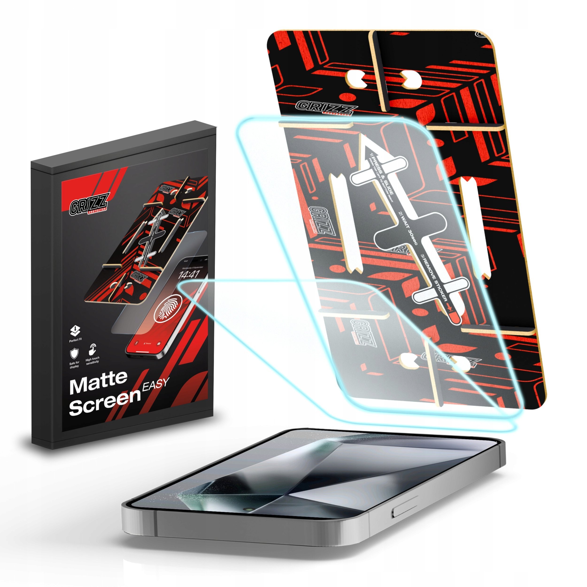 GrizzGlass Folia matowa MatteScreen Easy do Samsung Galaxy S25 Ultra [2 PACK]