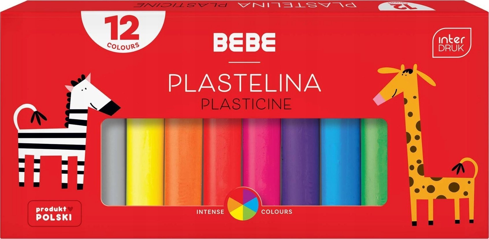 Interdruk Plastelina 12 kolorów B&B Kids