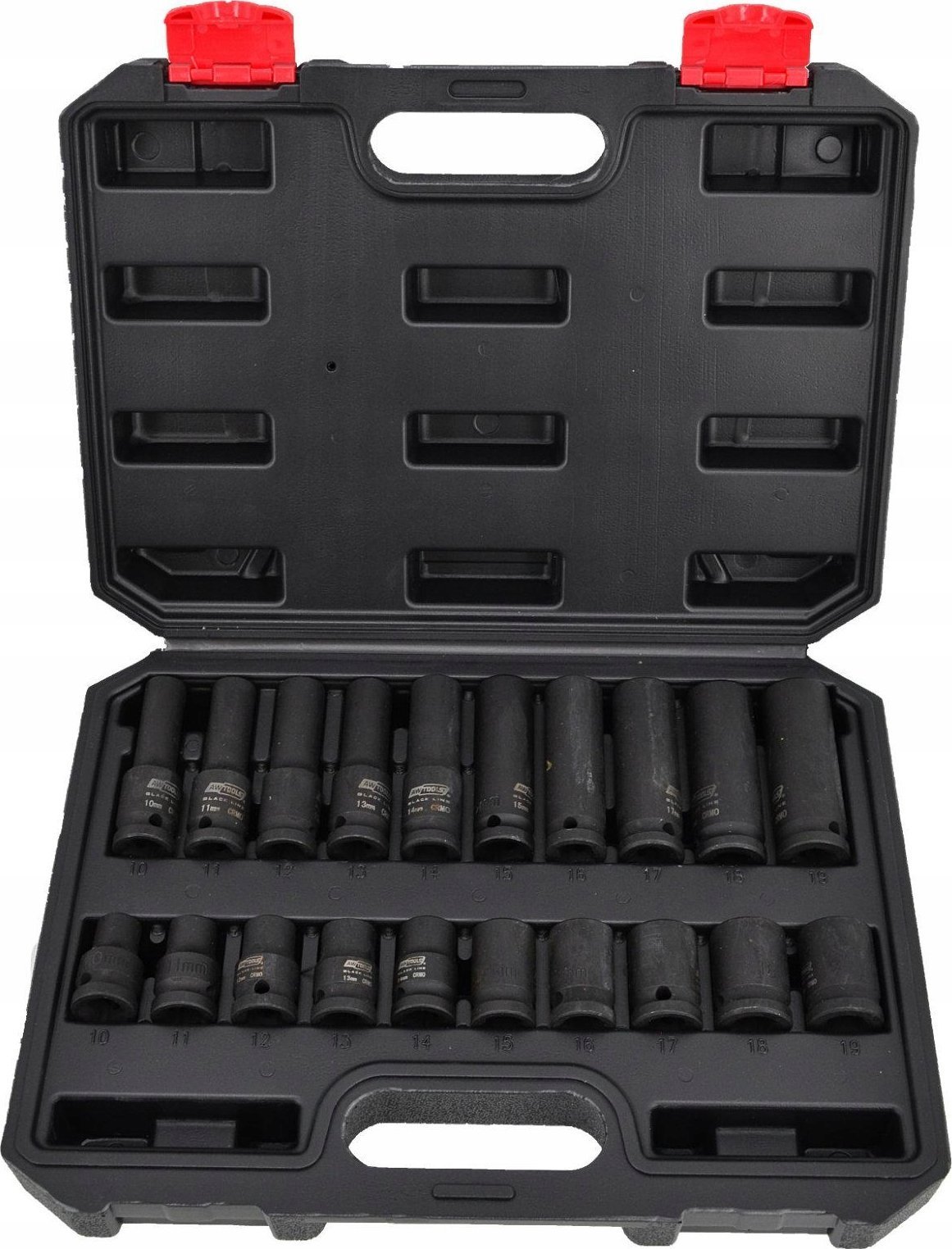 AWTools AWTOOLS ZESTAW NASADEK UDAROWYCH KRÓTKICH I DŁUGICH 1/2" 20ele.