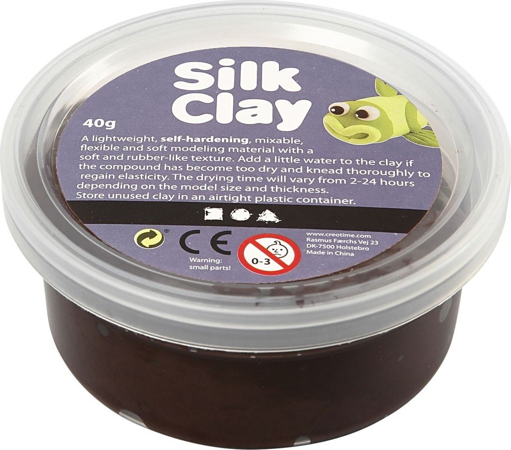 Creativ Company Masa Silk Clay Brązowa 40 g
