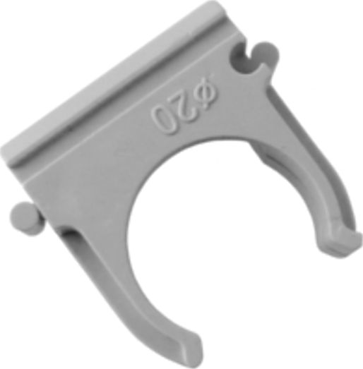 XBS 1 sztuka Uchwyt do rury PVC 20 do rur gładkich szary CF20G PEP MU-II 20 XBS 5819