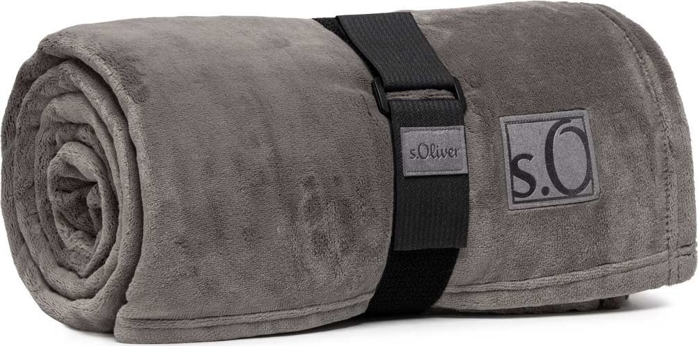 s. Oliver Koc 150x200 cm Kuschelsoft 3638-380 popielaty